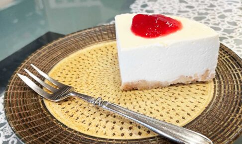 陽だまりカフェのレアチーズケーキ